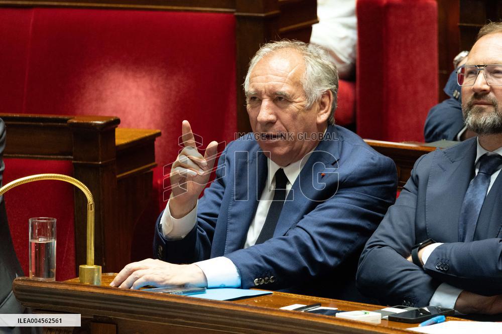 Examination of a PS motion of no confidence against the French prime minister - Paris RL