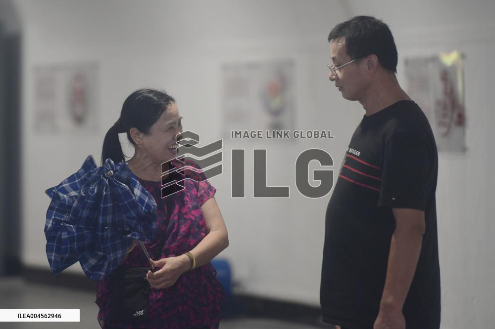 Citizens Enjoy Coolness in The Air-raid Shelter in Hangzhou