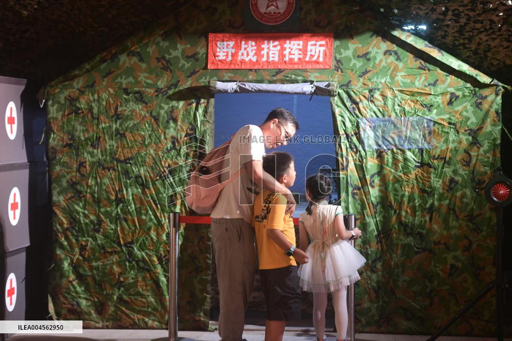 Citizens Enjoy Coolness in The Air-raid Shelter in Hangzhou