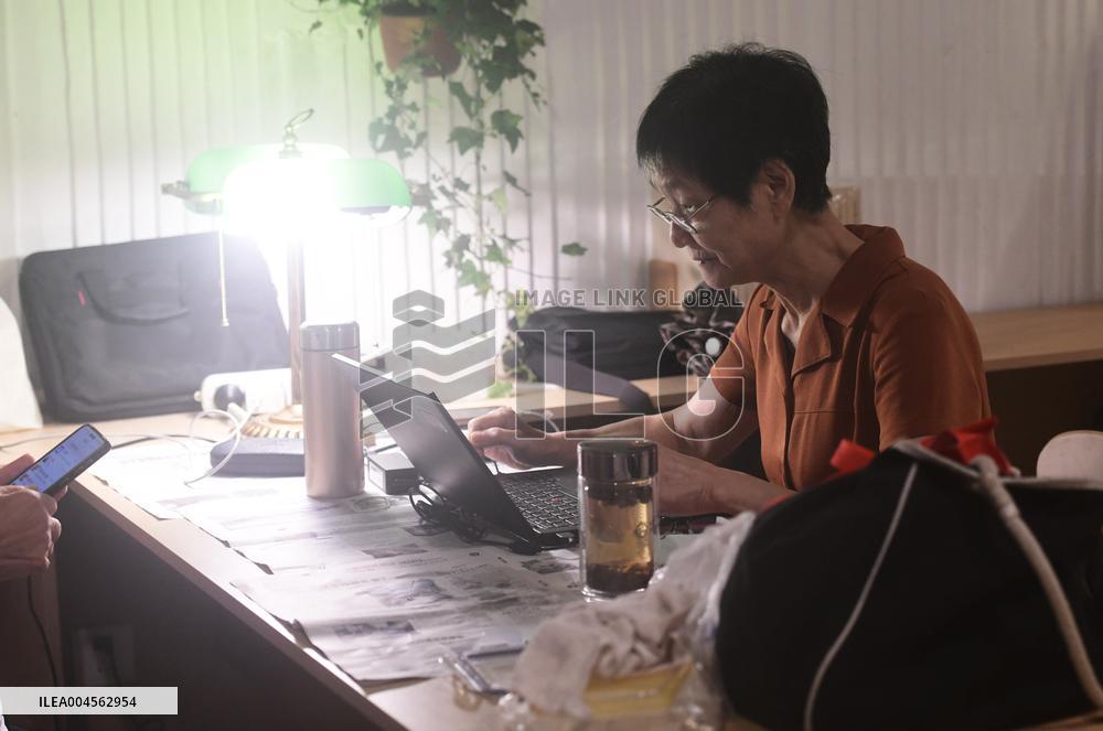 Citizens Enjoy Coolness in The Air-raid Shelter in Hangzhou