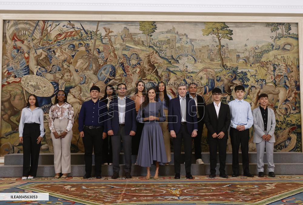 Queen Letizia Receives In Audience - Madrid