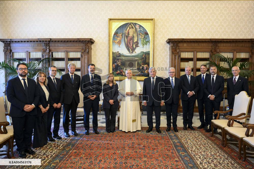 Pope Leo XIV Meets Giorgia Meloni - Vatican