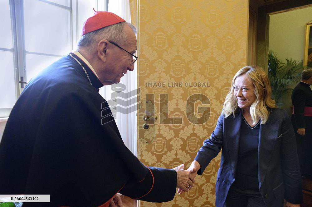Pope Leo XIV Meets Giorgia Meloni - Vatican