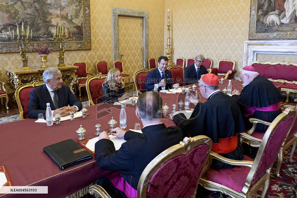 Pope Leo XIV Meets Giorgia Meloni - Vatican