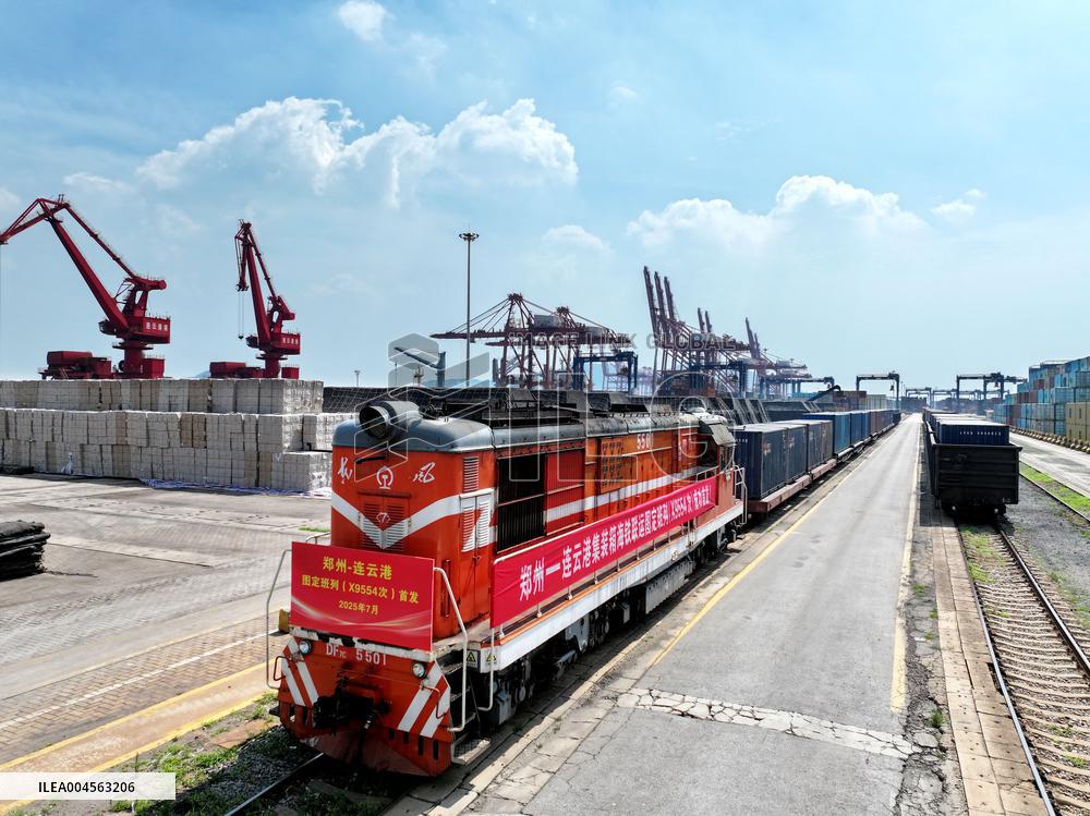 Scheduled Sea-rail Intermodal Train