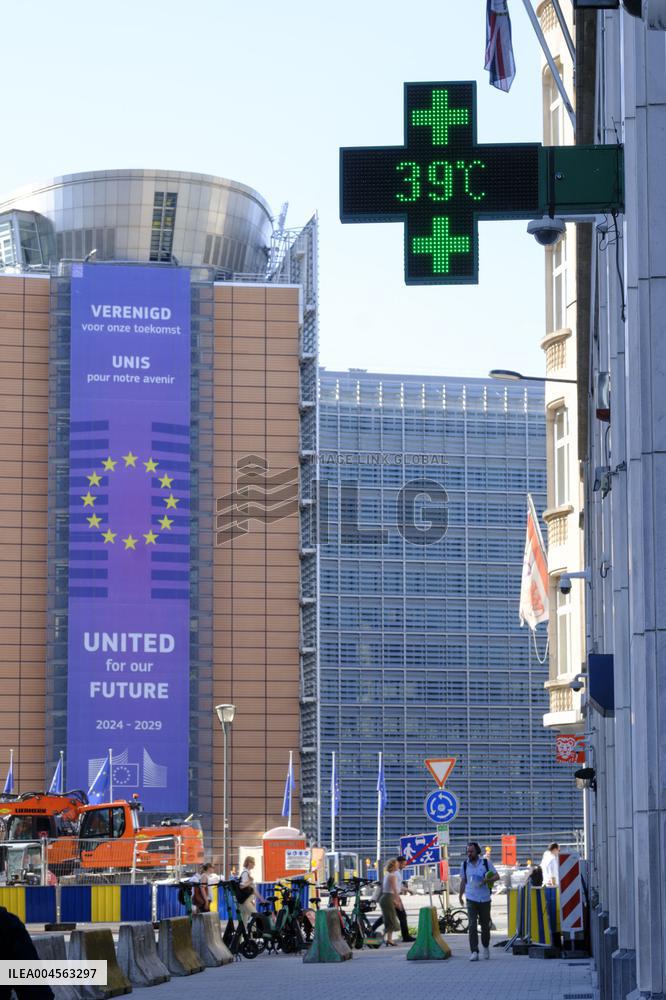 Heatwave in Brussels - Belgium