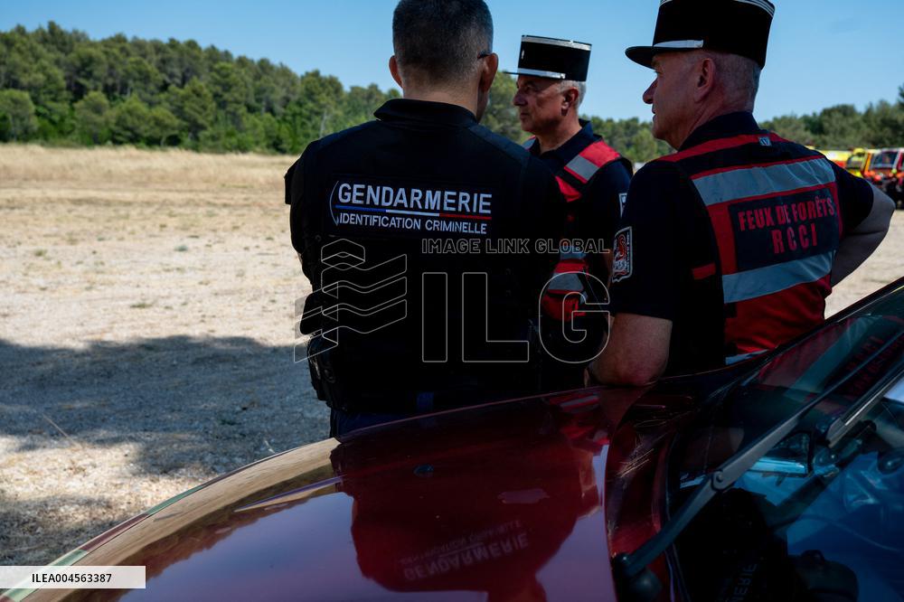 Illustration - Firefighters Response to Fires in Var - France