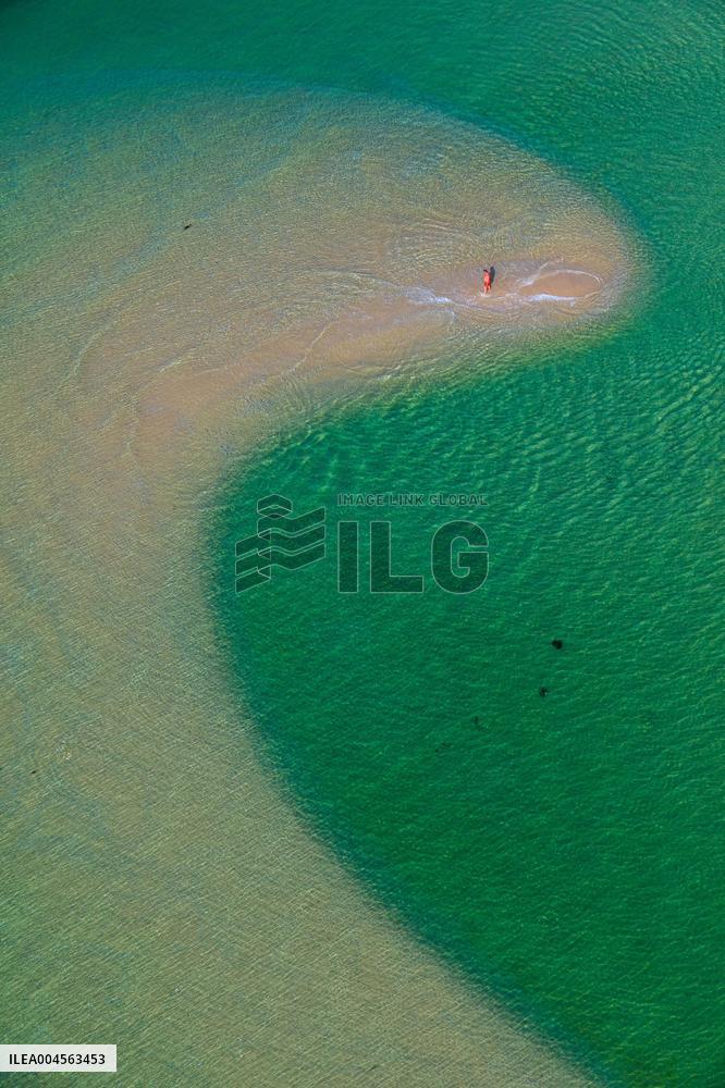 Aerial View of Benodet Lagoon