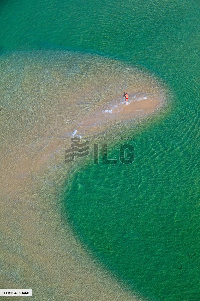 Aerial View of Benodet Lagoon