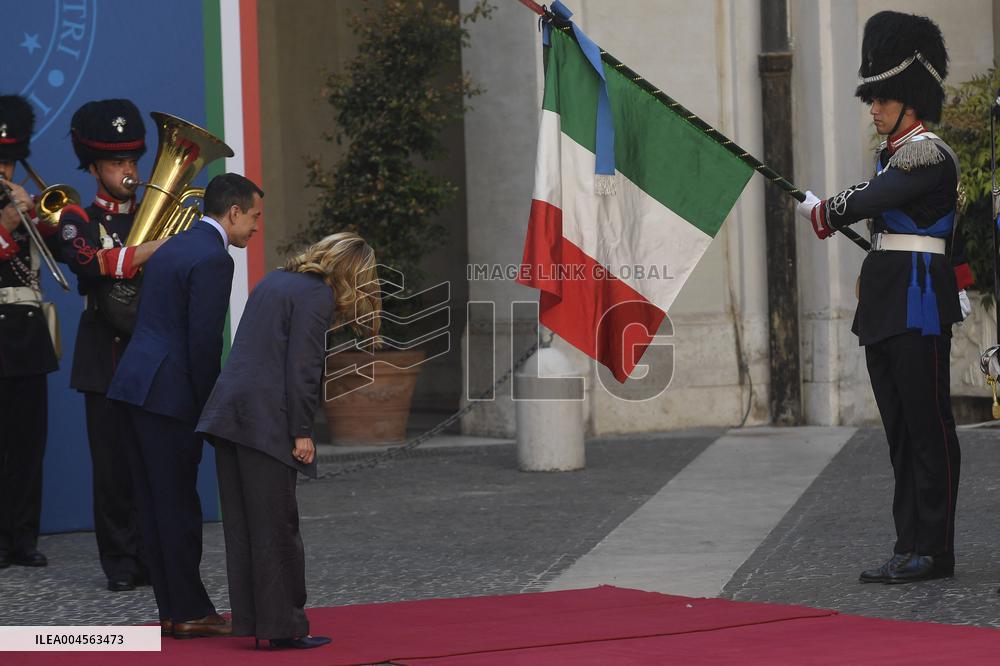 Rome The Prime Minister receives the President of the Republic of Ecuador at Palazzo Chigi