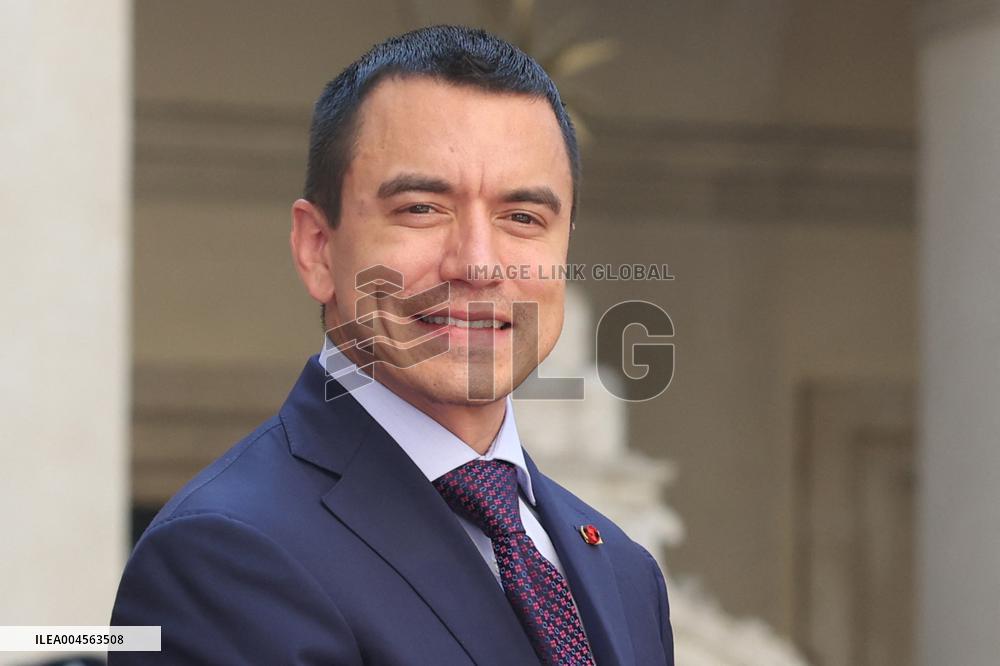 PM Welcomes Ecuador President at Palazzo Chigi - Rome