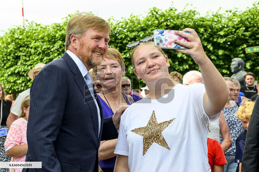 King Willem-Alexander Visits Oude Pekela - Netherlands