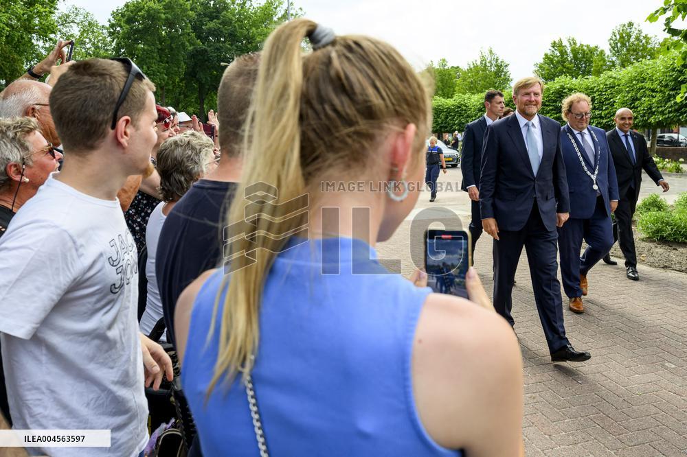 King Willem-Alexander Visits Oude Pekela - Netherlands