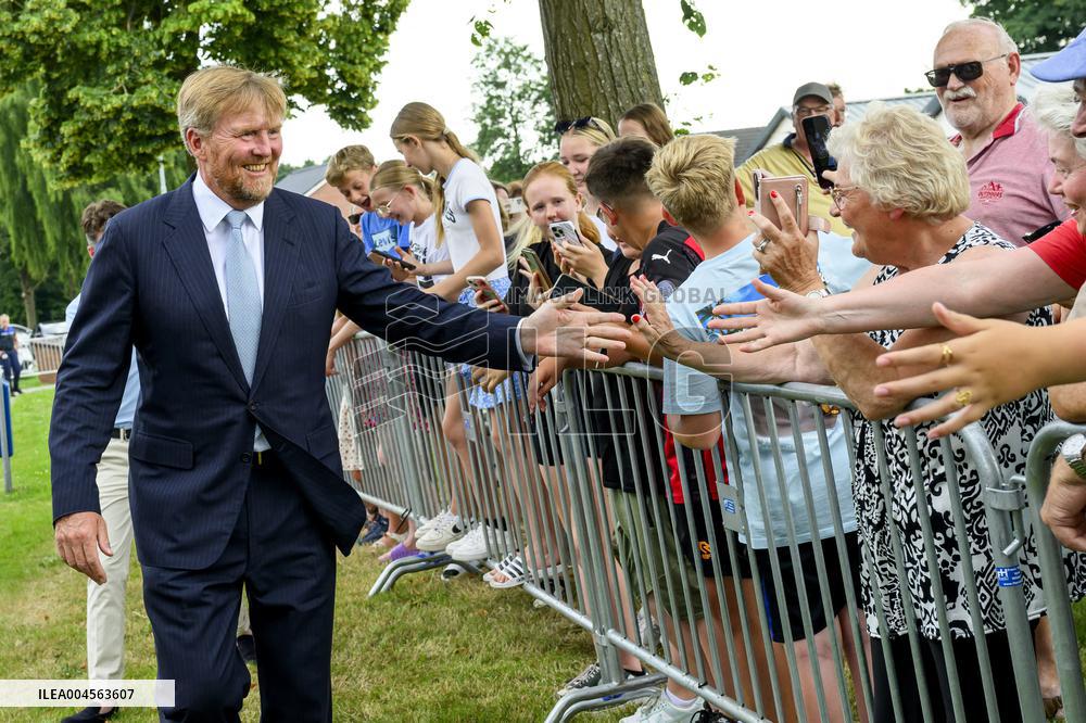 King Willem-Alexander Visits Oude Pekela - Netherlands