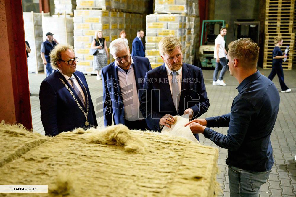 King Willem-Alexander Visits Oude Pekela - Netherlands