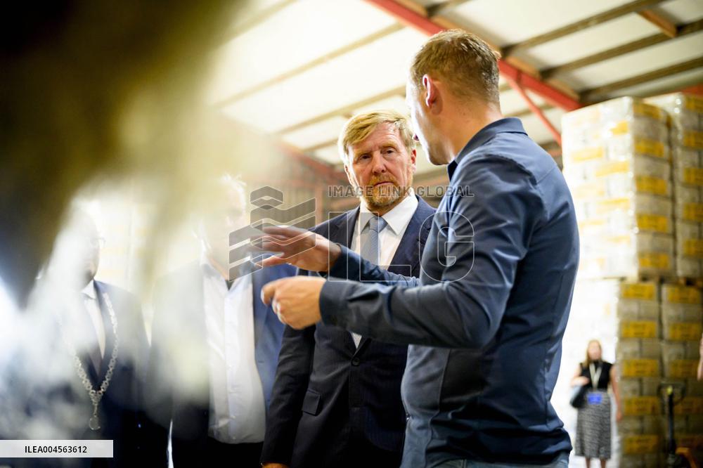 King Willem-Alexander Visits Oude Pekela - Netherlands