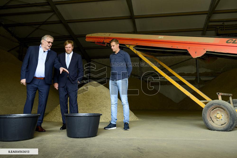 King Willem-Alexander Visits Oude Pekela - Netherlands