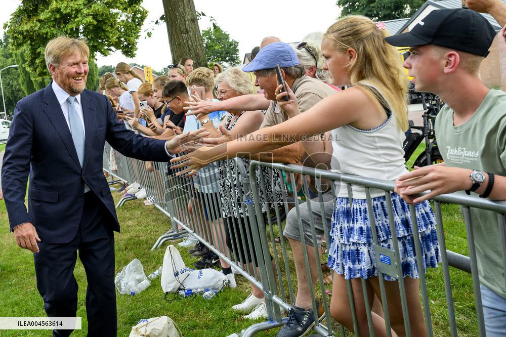 King Willem-Alexander Visits Oude Pekela - Netherlands