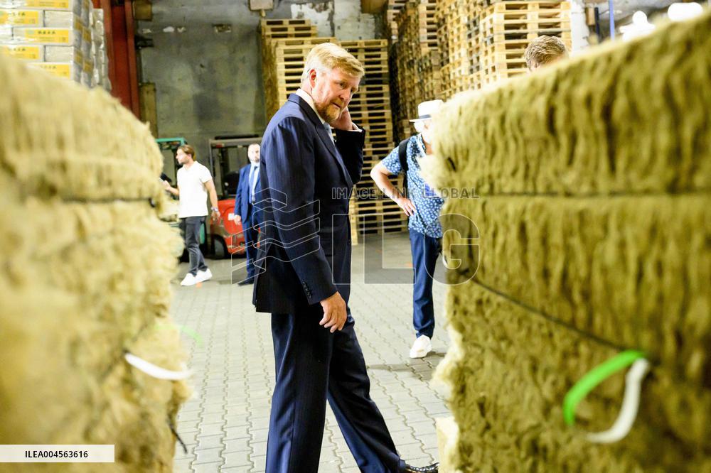 King Willem-Alexander Visits Oude Pekela - Netherlands