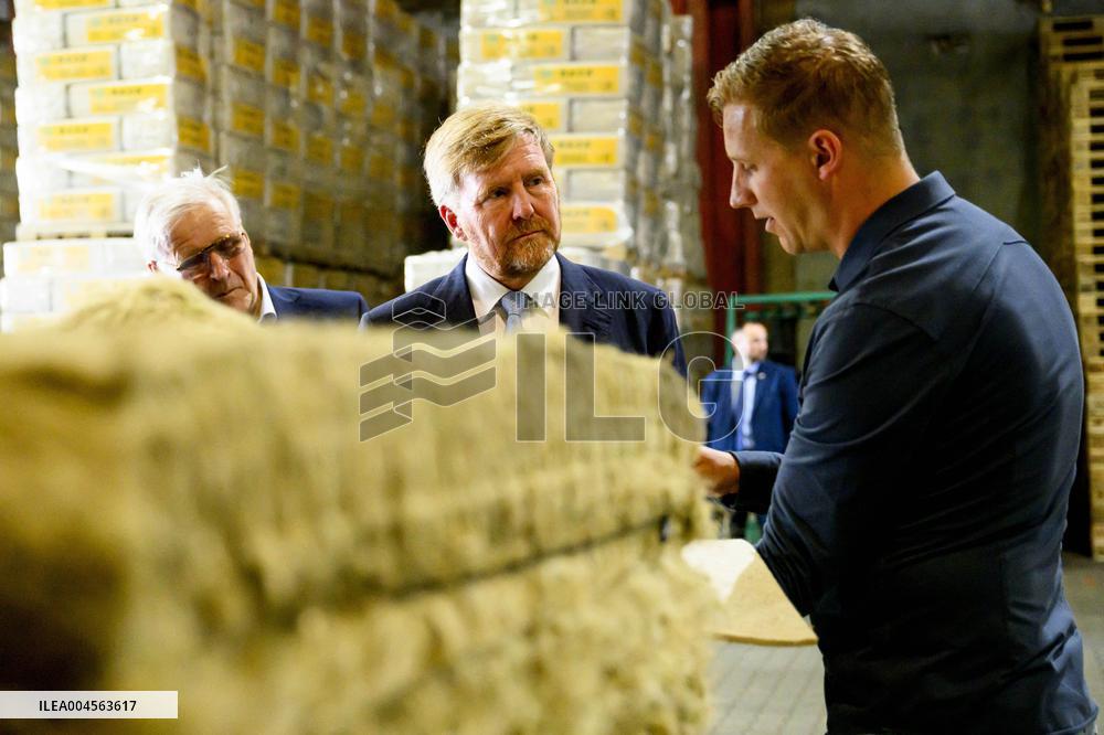 King Willem-Alexander Visits Oude Pekela - Netherlands