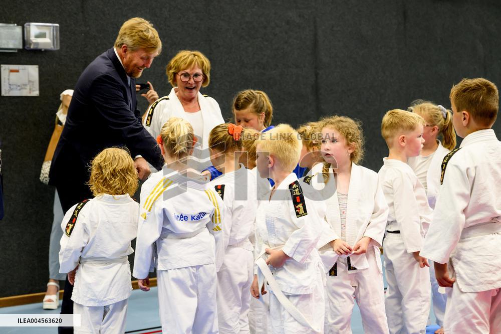 King Willem-Alexander Visits Oude Pekela - Netherlands