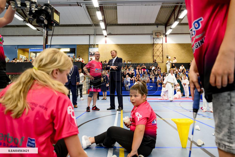 King Willem-Alexander Visits Oude Pekela - Netherlands