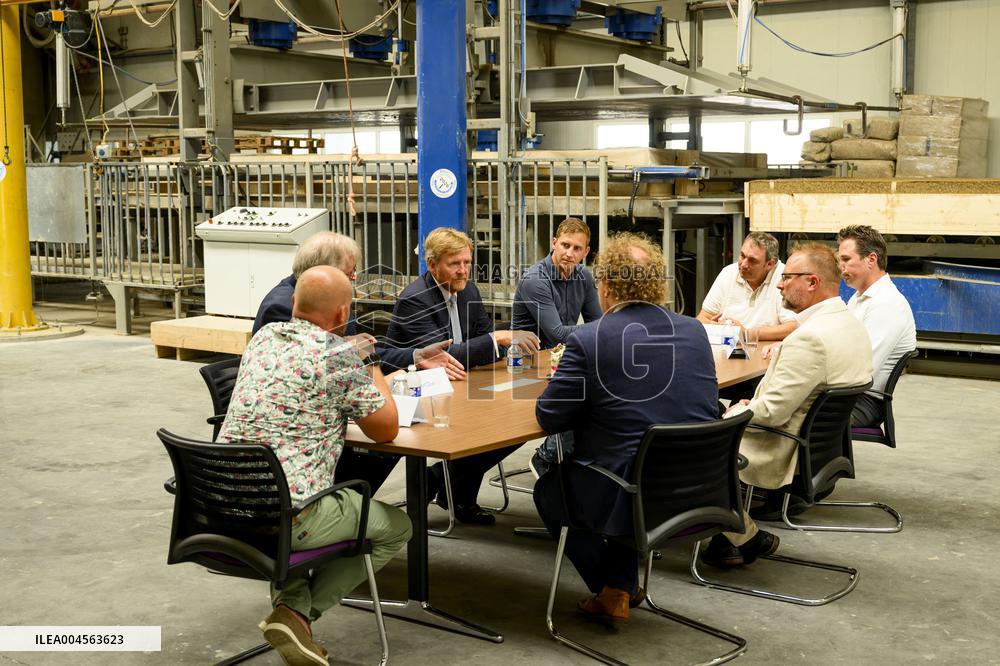 King Willem-Alexander Visits Oude Pekela - Netherlands