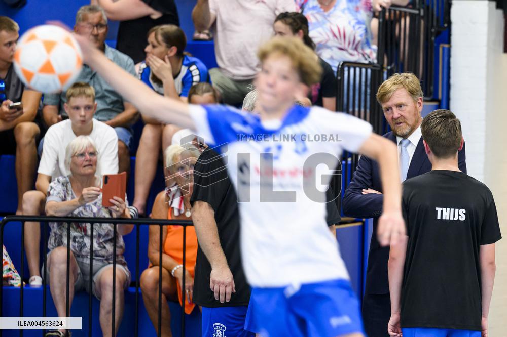 King Willem-Alexander Visits Oude Pekela - Netherlands