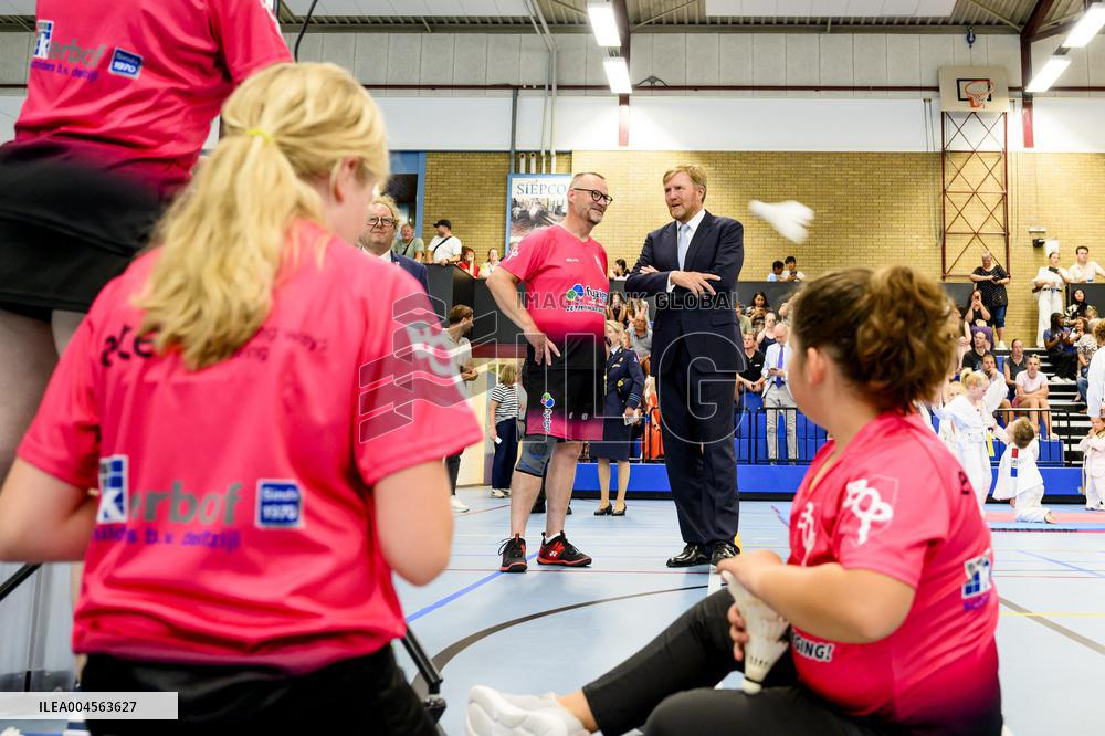 King Willem-Alexander Visits Oude Pekela - Netherlands