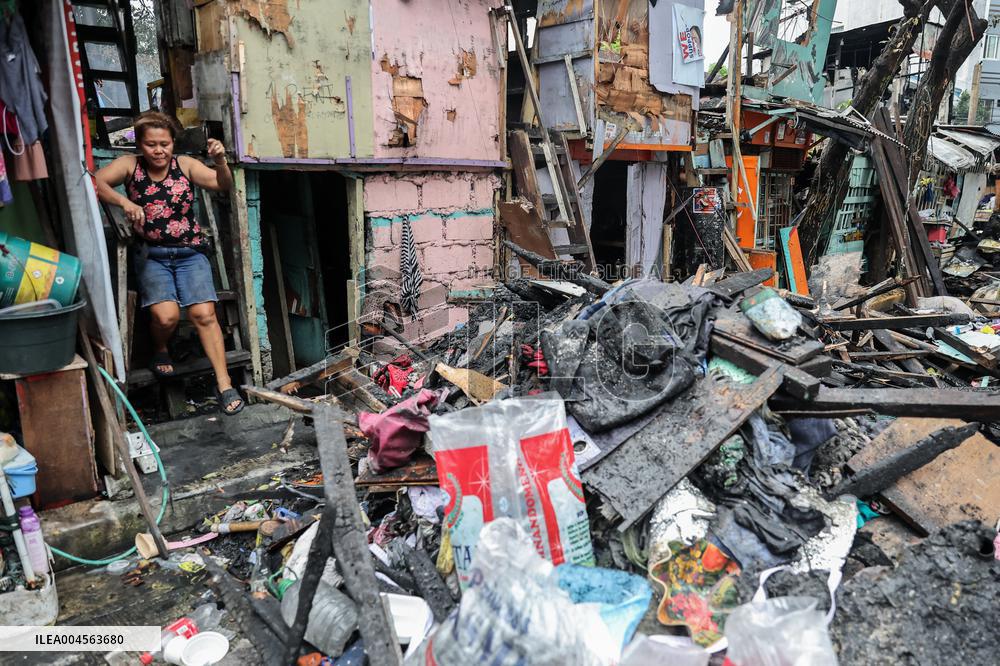 Aftermath a Fire at A Slum Area - Philippines