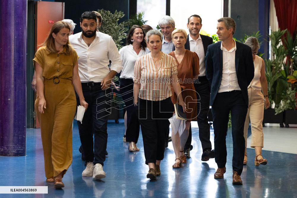 Press conference on a joint candidacy by left parties for the 2027 presidential election - Bagneux RL