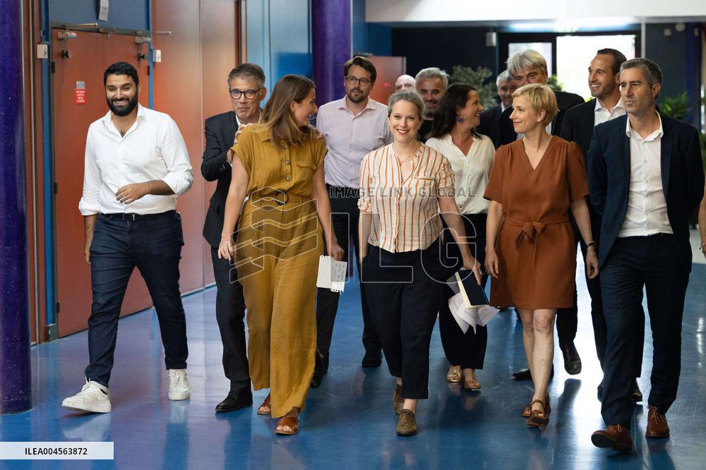 Press conference on a joint candidacy by left parties for the 2027 presidential election - Bagneux RL