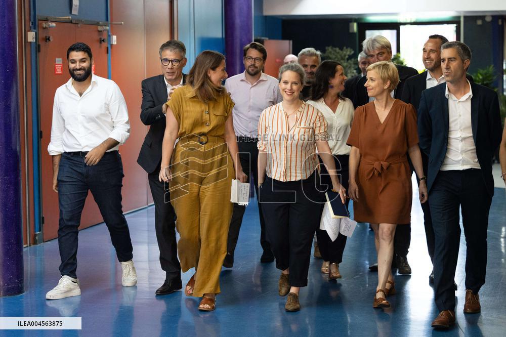 Press conference on a joint candidacy by left parties for the 2027 presidential election - Bagneux RL