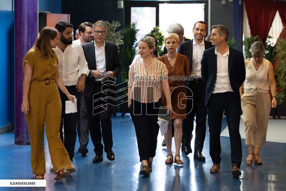 Press conference on a joint candidacy by left parties for the 2027 presidential election - Bagneux RL