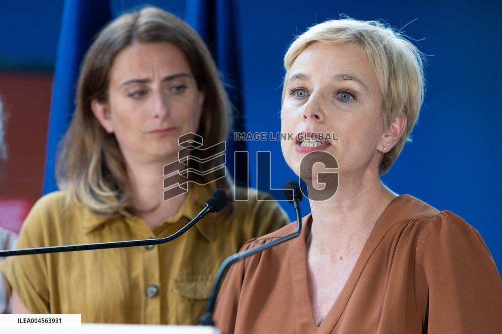 Press conference on a joint candidacy by left parties for the 2027 presidential election - Bagneux RL
