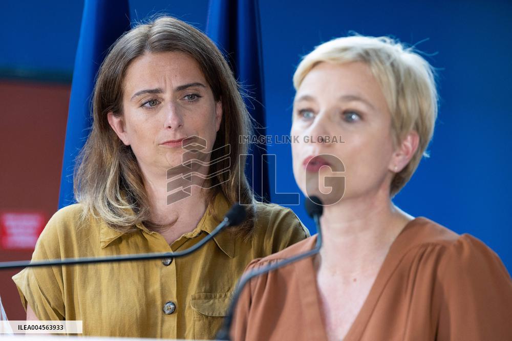 Press conference on a joint candidacy by left parties for the 2027 presidential election - Bagneux RL