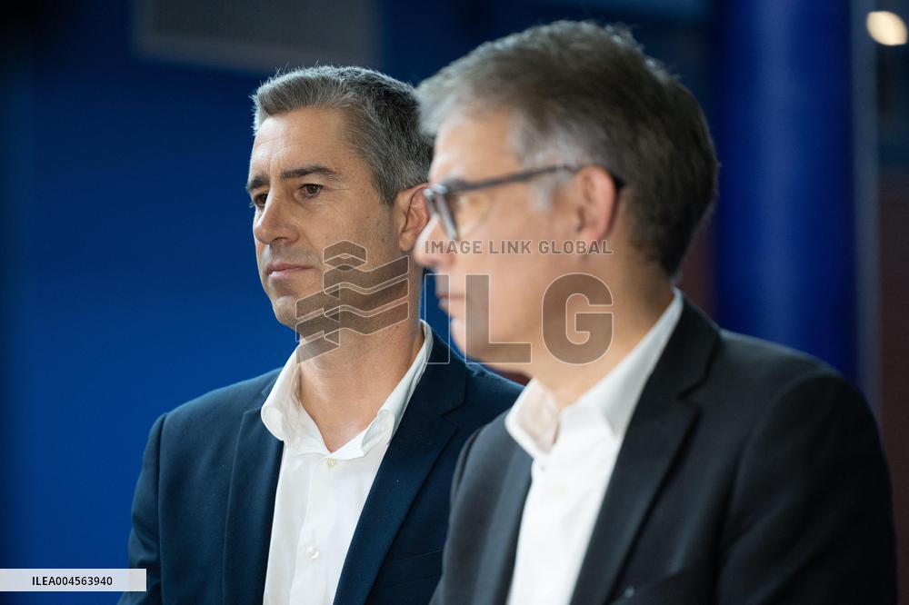 Press conference on a joint candidacy by left parties for the 2027 presidential election - Bagneux RL