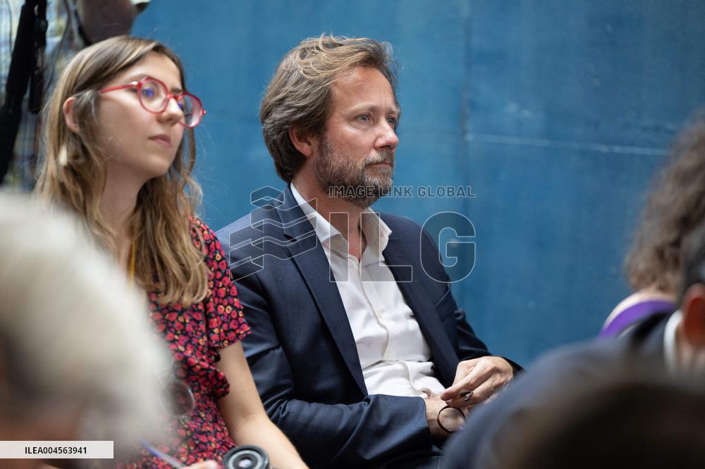 Press conference on a joint candidacy by left parties for the 2027 presidential election - Bagneux RL