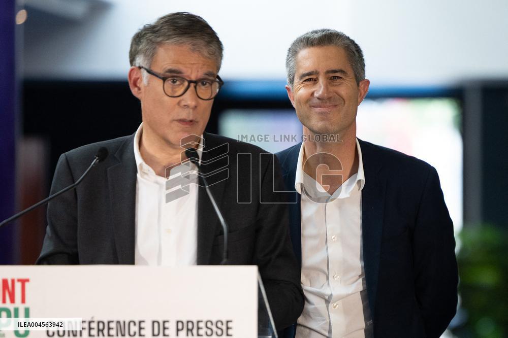 Press conference on a joint candidacy by left parties for the 2027 presidential election - Bagneux RL