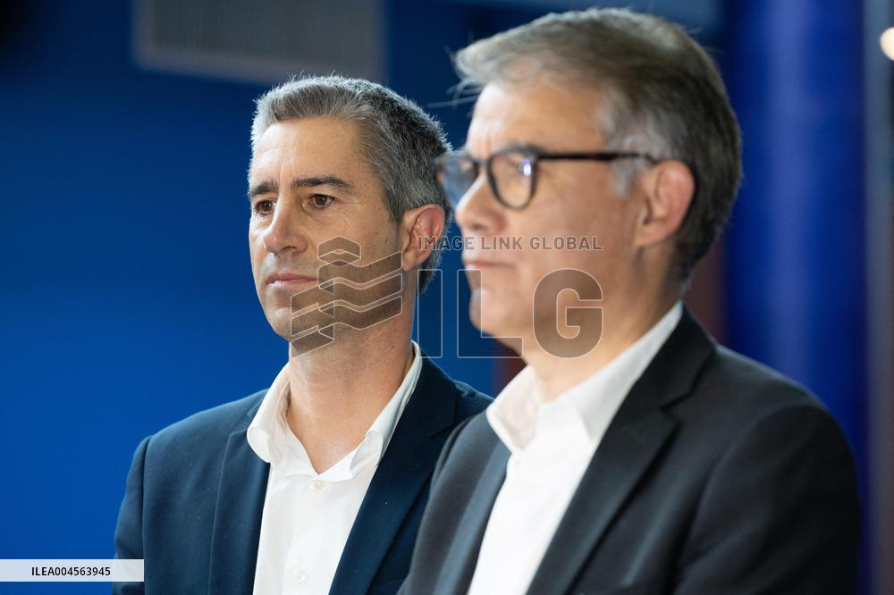 Press conference on a joint candidacy by left parties for the 2027 presidential election - Bagneux RL