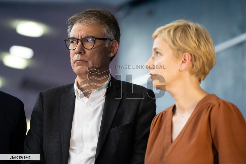 Press conference on a joint candidacy by left parties for the 2027 presidential election - Bagneux RL