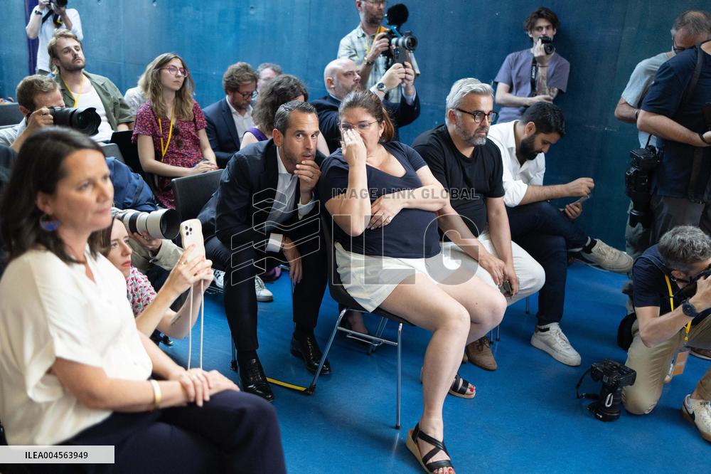 Press conference on a joint candidacy by left parties for the 2027 presidential election - Bagneux RL