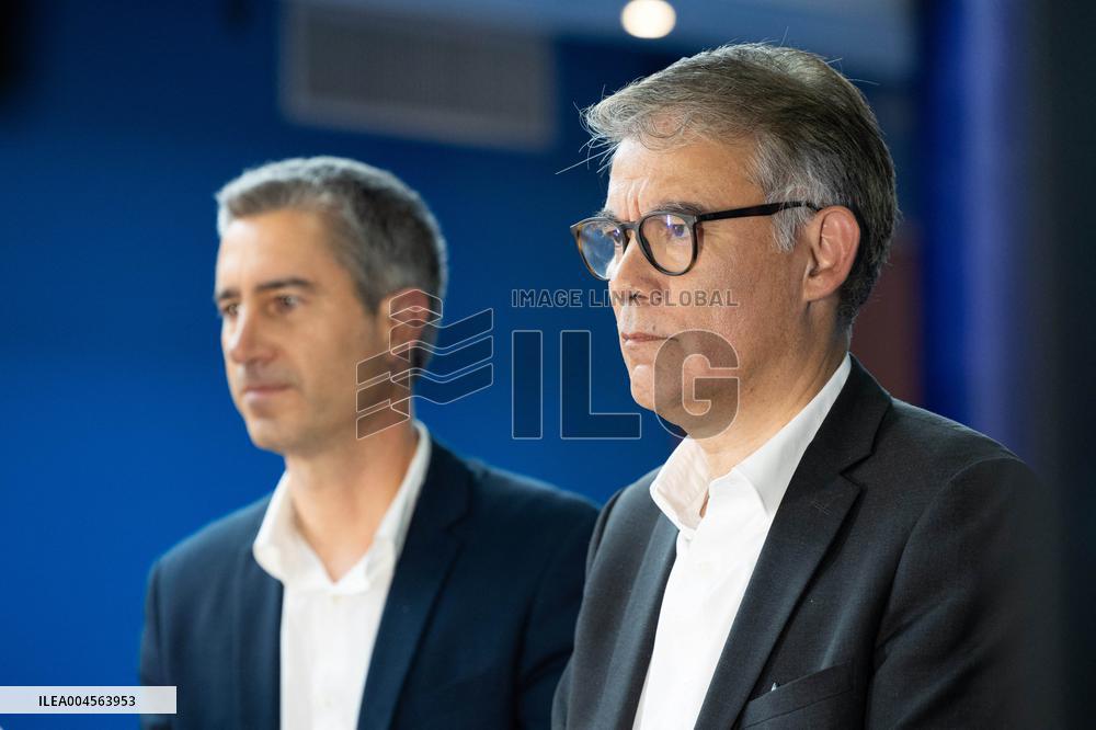 Press conference on a joint candidacy by left parties for the 2027 presidential election - Bagneux RL