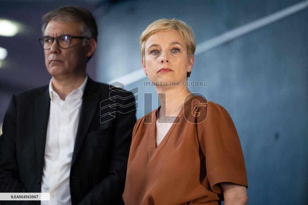 Press conference on a joint candidacy by left parties for the 2027 presidential election - Bagneux RL