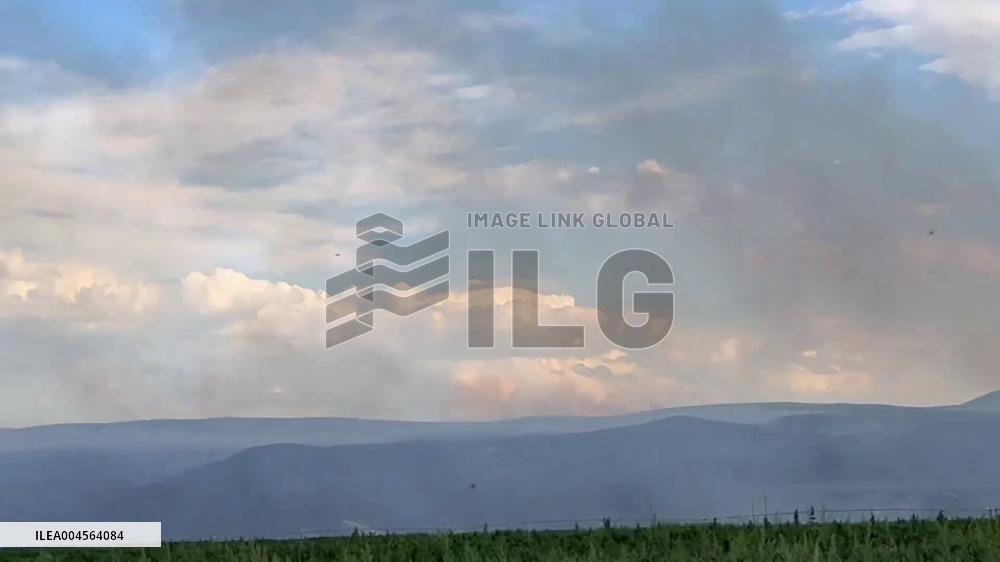 US: Garden Creek Fire Burns Over 1,000 Acres in Idaho