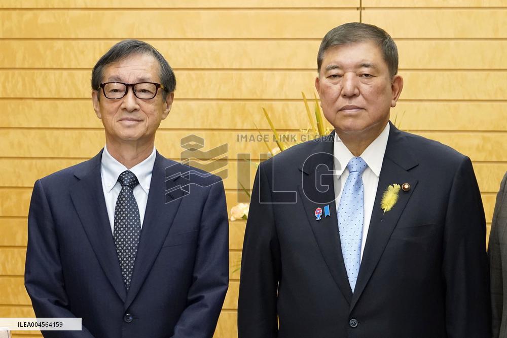 PM Ishiba meets Nippon Steel chairman