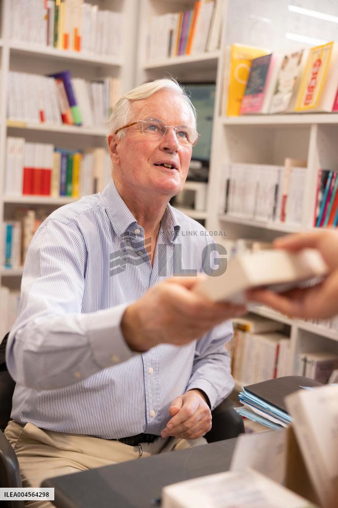 Michel Barnier Signed His Book - Nice