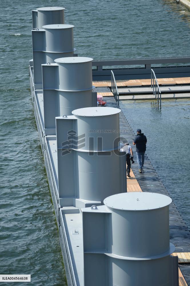 Preparation of The Bercy Site for The Opening of Swimming in The Seine - Paris