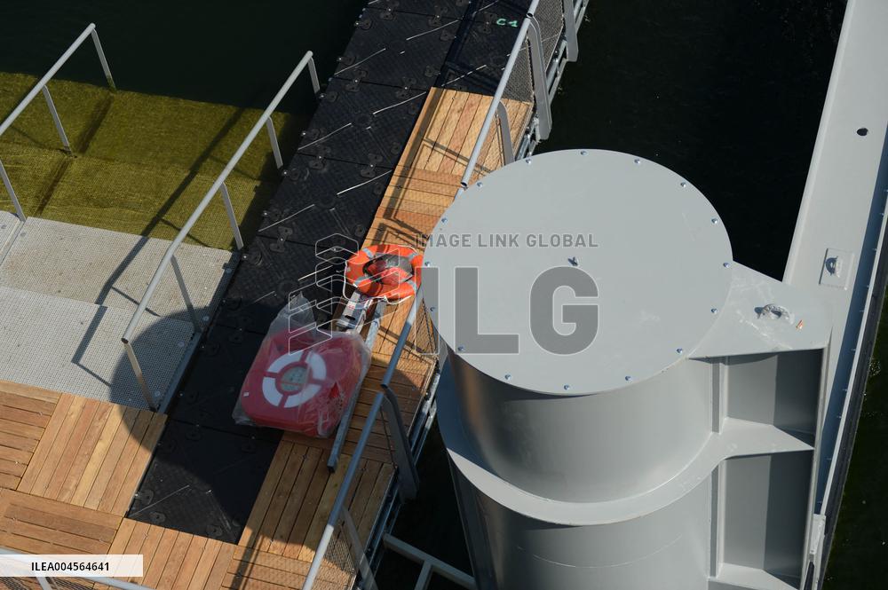 Preparation of The Bercy Site for The Opening of Swimming in The Seine - Paris
