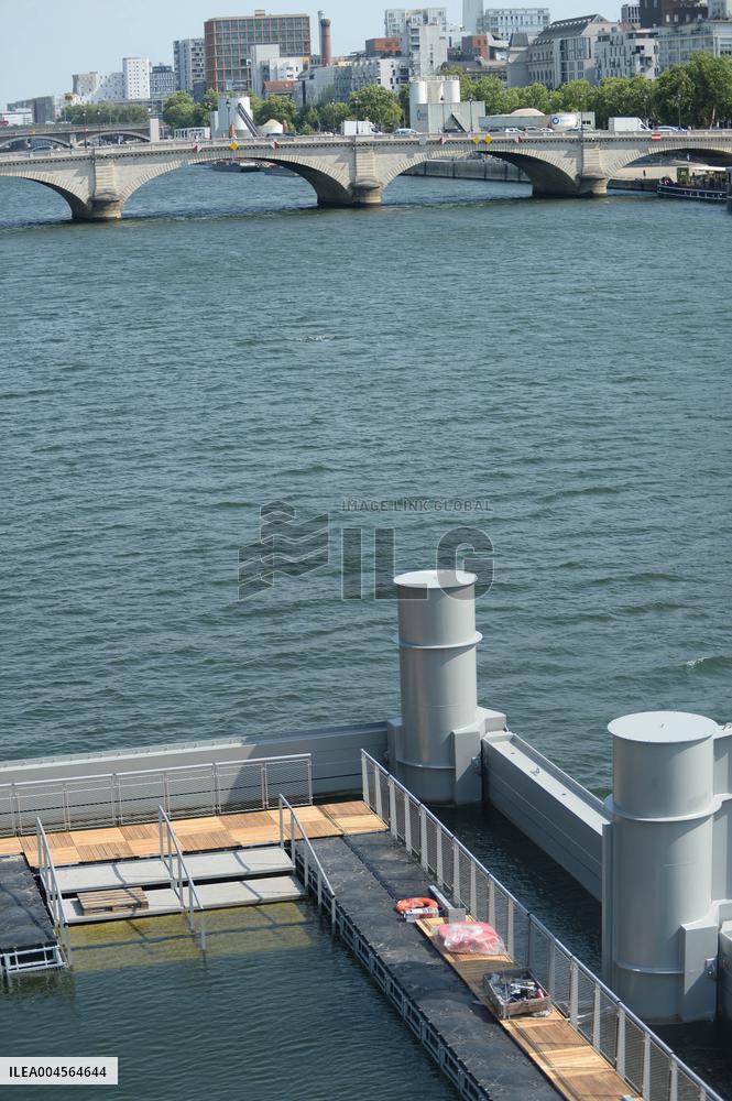 Preparation of The Bercy Site for The Opening of Swimming in The Seine - Paris